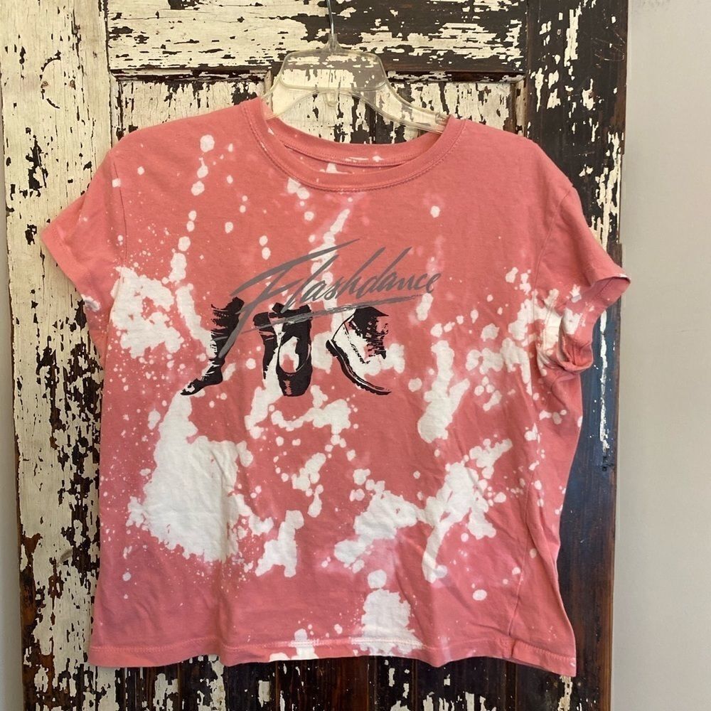 Customized Flashdance women’s fit T-shirt. XXL. Retro 80’s. Five Buck Sale!!!